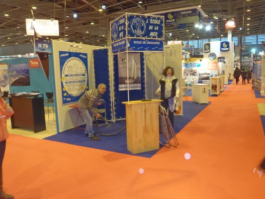 nettoyage du stand TML Voile - 