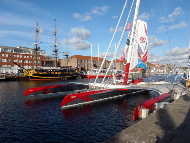 Prince de Bretagne, départ de la Transat Jacques Vabre 2015 - TML Voile