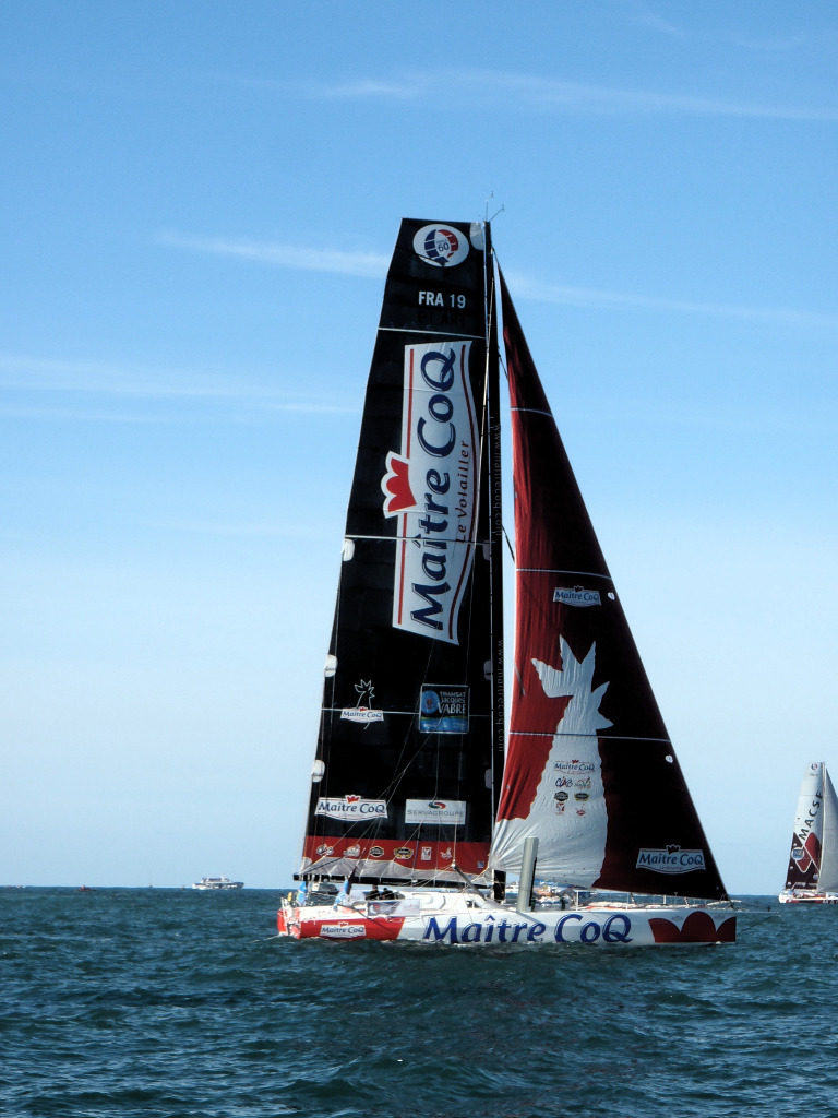 L'IMOCA Maitre Coq au départ de la Transat Jacques Vabre 2015 - TML Voile