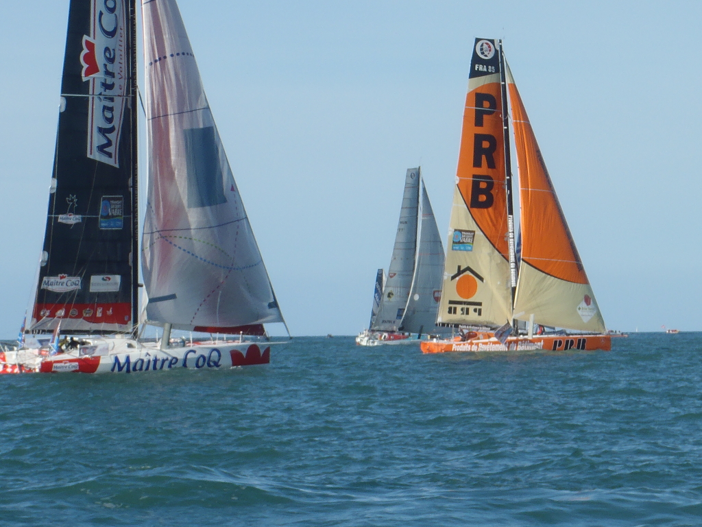 PRB et Maitre Coq au départ de la Transat Jacques Vabre 2015 - TML Voile